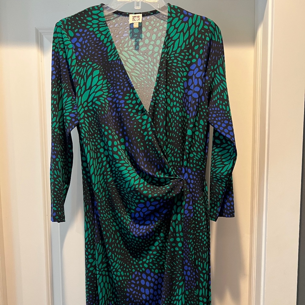 Anne Klein faux wrap dress